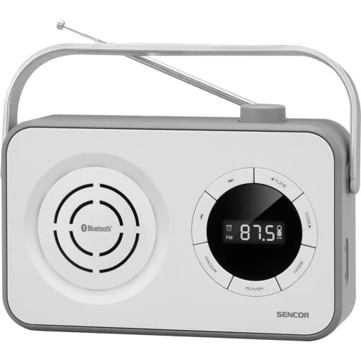 Sencor SRD 3200 W hordozható PLL FM rádió Bluetooth, USB, Micro SD és AUX csatlakozással - 1