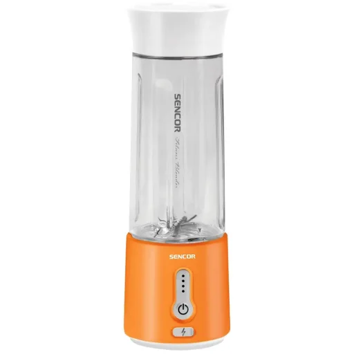 Sencor SBL 133OR akkumulátoros smoothie készítő USB-C töltéssel, narancssárga - 1