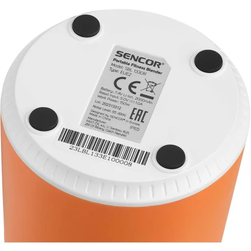 Sencor SBL 133OR akkumulátoros smoothie készítő USB-C töltéssel, narancssárga - 6