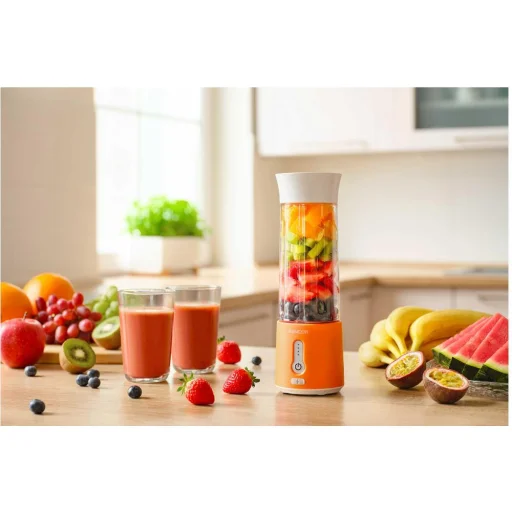 Sencor SBL 133OR akkumulátoros smoothie készítő USB-C töltéssel, narancssárga - 7