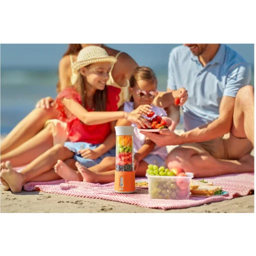 Sencor SBL 133OR akkumulátoros smoothie készítő USB-C töltéssel, narancssárga - 9