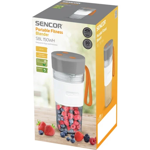 SENCOR SBL 150WH hordozható vákuumos smoothie turmixgép 330 ml, fehér - 11