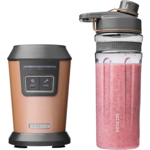 SENCOR SBL 7076GD smoothie készítő 800 W, 2 db 0,6 l TRITAN sportpohárral, arany színben - 9
