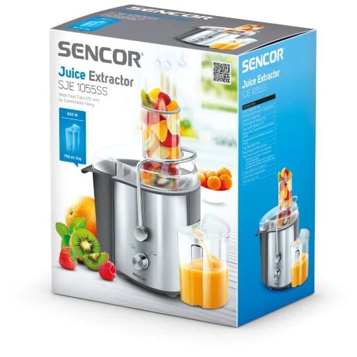 SENCOR SJE 1055SS gyümölcscentrifuga, 800 W, rozsdamentes acél - 13