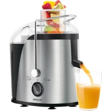 SENCOR SJE 741SS gyümölcscentrifuga 400 W, 2 sebességfokozat, 65 mm töltőnyílás