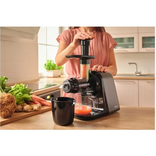 SENCOR SSJ 0900BK lassú gyümölcsprés, fekete, 150 W, 550 ml - 11
