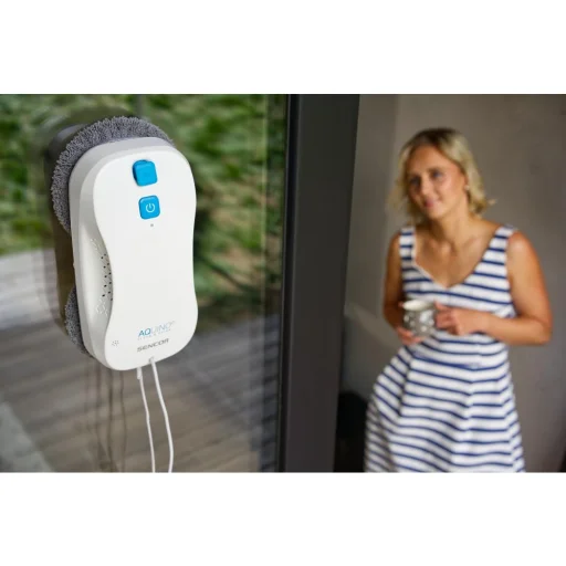 SENCOR SRW 6010WH ablaktisztító robot 60 ml víztartállyal, 10 db mikroszálas betéttel - 12