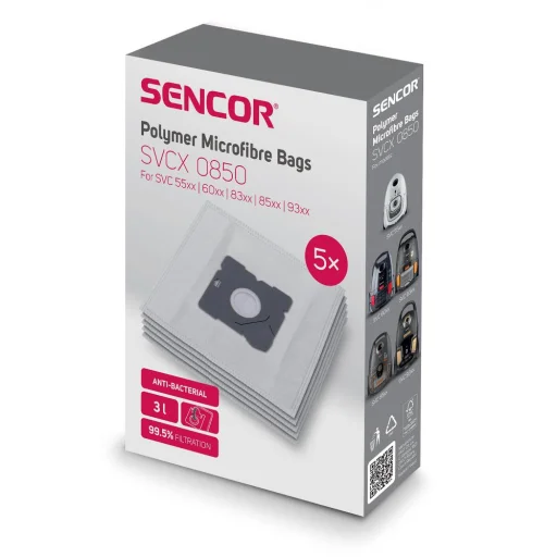 SENCOR SVCX 0850 antibakteriális mikroszálas porzsák 5 db - 2