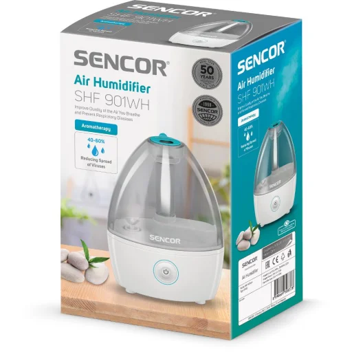 SENCOR SHF 901WH mini ultrahangos párásító 0,9 l, fehér - 11