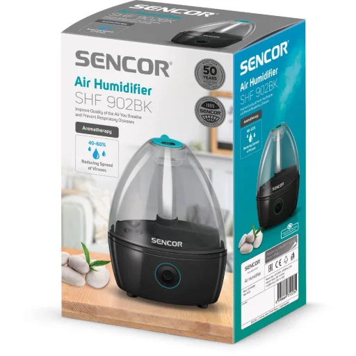 SENCOR SHF 902BK mini ultrahangos párásító 0,9 l, fekete - 11