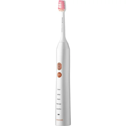 SENCOR SOC 3313PW szónikus fogkefe utazótokkal és UV sterilizátorral, 2 fogkefefejjel - 2