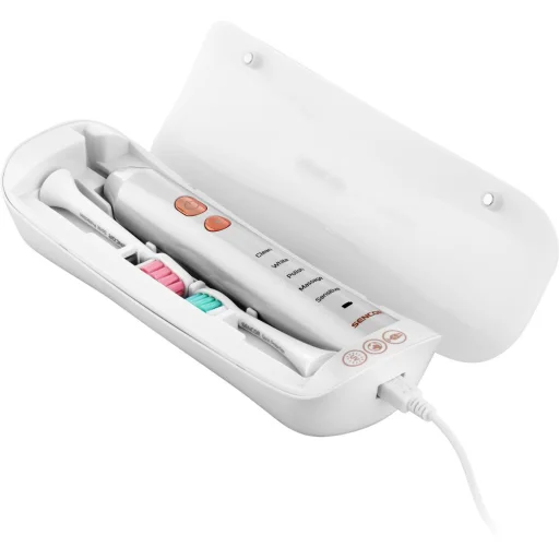 SENCOR SOC 3313PW szónikus fogkefe utazótokkal és UV sterilizátorral, 2 fogkefefejjel - 6