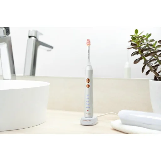 SENCOR SOC 3313PW szónikus fogkefe utazótokkal és UV sterilizátorral, 2 fogkefefejjel - 9