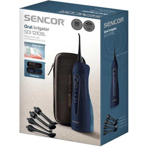 Sencor SOI 1210BL akkumulátoros szájzuhany 150 ml, 5 fejjel - 9