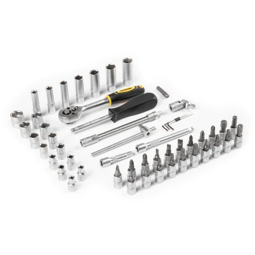 FIELDMANN FDG 5020-53R 53 részes 1/4" dugókulcs- és bitkészlet BMC kofferben - 3