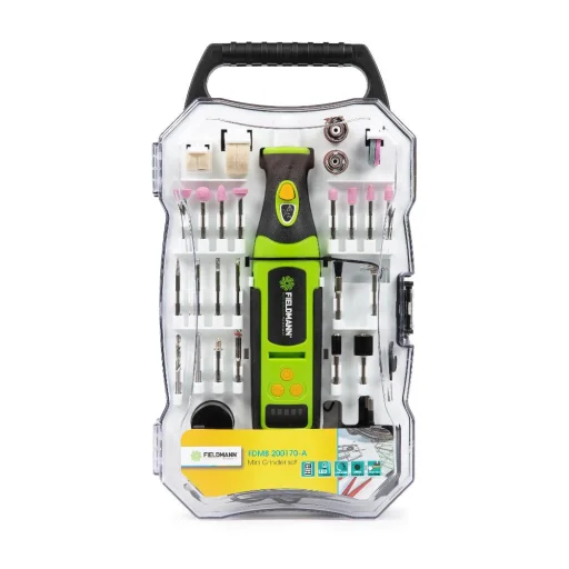 FIELDMANN FDMB 200170-A akkus mini csiszoló 7,2 V 70 db tartozékkal - 3