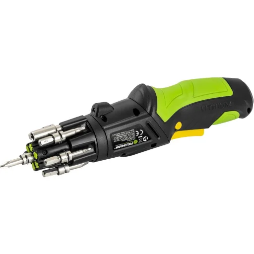 FIELDMANN FDS 10102-A 3,6 V Li-Ion akkumulátoros csavarozó 6 fejes tokmánnyal - 3