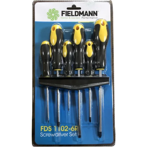 FIELDMANN FDS 1102-6R 6 részes csavarhúzó készlet tartóállvánnyal - 2
