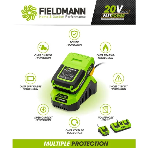 FIELDMANN FDUZ 79100 FAST POWER 20 V akkumulátortöltő - 10