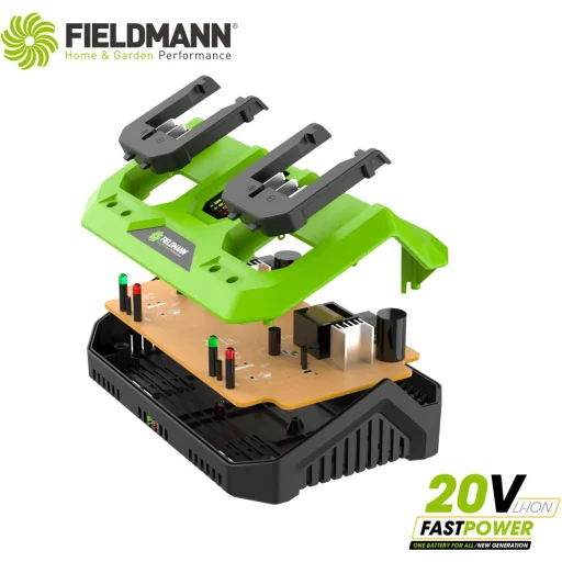 FIELDMANN FDUZ 79110 FAST POWER 20 V dupla akkumulátortöltő - 3