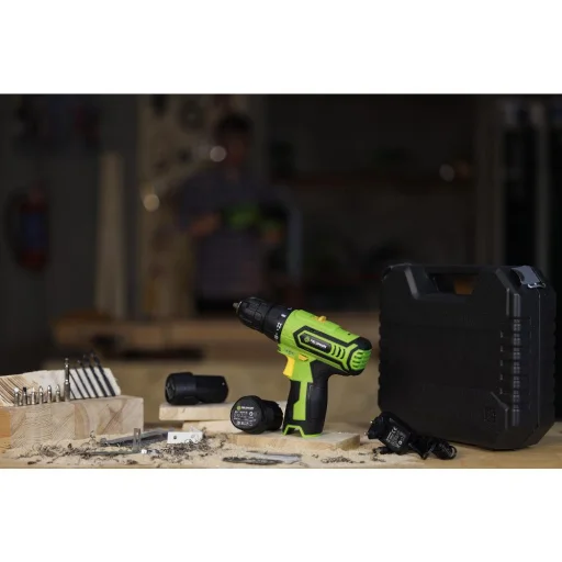 FIELDMANN FDV 10252-A 12 V Li-Ion akkumulátoros fúró-csavarozó 2 akkumulátorral, 13 db tartozékkal, kofferben - 3