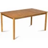 FIELDMANN FDZN 4002-T négyszögletes kerti asztal 150 x 90 x 75 cm akácfa napernyőnyílással thumbnail