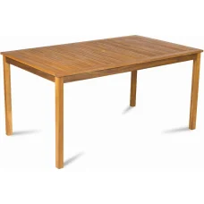 FIELDMANN FDZN 4002-T négyszögletes kerti asztal 150 x 90 x 75 cm akácfa napernyőnyílással