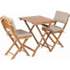 FIELDMANN ALICE FDZN 4010-T akácfa balkon szett 2 székkel és asztallal thumbnail