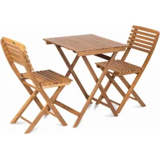 FIELDMANN ALICE FDZN 4010-T akácfa balkon szett 2 székkel és asztallal
