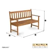 FIELDMANN FDZN 4013-T összecsukható akácfa kerti pad 122 x 57 x 85 cm thumbnail
