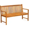 FIELDMANN FDZN 4020-T háromüléses akácfa kerti pad beépített asztallal, 150 x 62 x 91 cm thumbnail