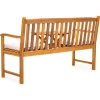 FIELDMANN FDZN 4020-T háromüléses akácfa kerti pad beépített asztallal, 150 x 62 x 91 cm thumbnail