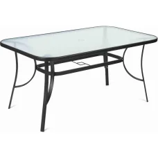 FIELDMANN FDZN 5020 négyszögletes kerti üvegasztal 150 × 90 × 71 cm