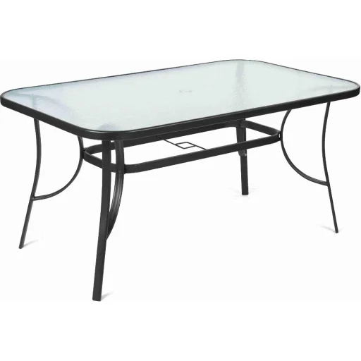 FIELDMANN FDZN 5020 négyszögletes kerti üvegasztal 150 × 90 × 71 cm - 1
