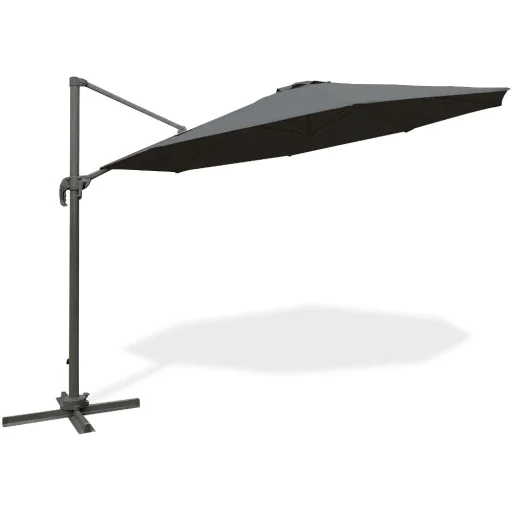 FIELDMANN FDZN 5105 függő kerti napernyő, kerek, 3 m, antracit - 1