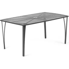FIELDMANN FDZN 5320 acél kerti asztal 150 x 90 x 73 cm, napernyőnyílással