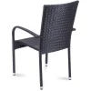 FIELDMANN FDZN 6002-PR polyrattan kerti szék, fekete, 55 x 59 x 93 cm, 1 db thumbnail