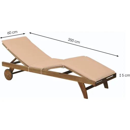 FIELDMANN FDZN 9007 napozóágy párna FDZN 4007-hez, krém, 1 db - 3