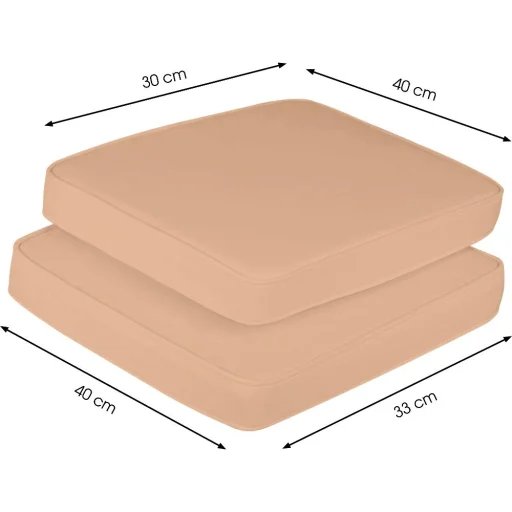 FIELDMANN FDZN 9017 vízálló ülőpárna szett 2 db 40 x 33 x 5 cm fehér - 3