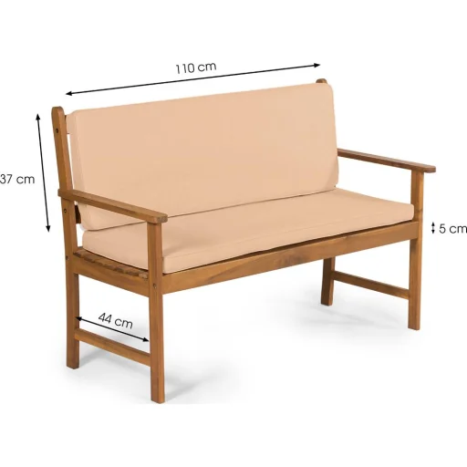 FIELDMANN FDZN 9021 ülőpárna FDZN 4013 kerti padhoz, krém, 1 db - 4