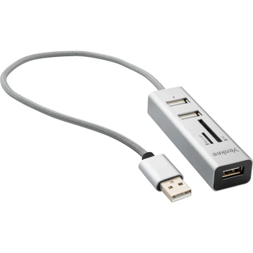YENKEE YHC 101SR USB hub beépített kártyaolvasóval, 30 cm kábel - 2