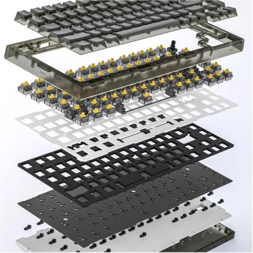 YENKEE YKB 31 ODYSSEY 75% vezeték nélküli hotswap mechanikus RGB billentyűzet Gateron G Pro 2.0 Yellow kapcsolókkal - 11