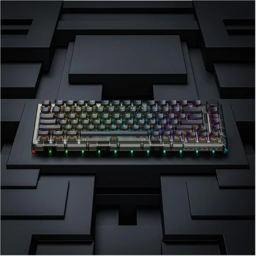 YENKEE YKB 31 ODYSSEY 75% vezeték nélküli hotswap mechanikus RGB billentyűzet Gateron G Pro 2.0 Yellow kapcsolókkal - 5