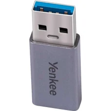 YENKEE YTC 020 USB 3.0 A dugó – USB-C aljzat adapter, szürke