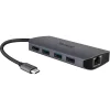 YENKEE YTC 081 USB-C 8 az 1-ben multiport hub, 4K HDMI, 100 W Power Delivery, Ethernet, ezüst/alumínium thumbnail