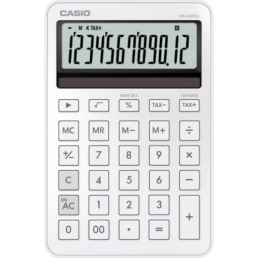 CASIO MS-200 DQ WE asztali számológép - 1