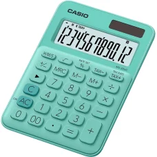 CASIO MS-20UC-GN asztali számológép, zöld, 12 számjegyes