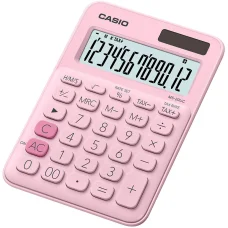 CASIO MS-20UC-PK asztali számológép, 12 számjegy, rózsaszín