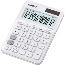 Casio MS-20UC-WE asztali számológép, 12 számjegyes, fehér