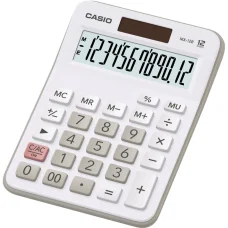 Casio MX-12B-WE asztali számológép, 12 számjegyes, fehér